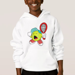 Tennisbal met Tennis racket