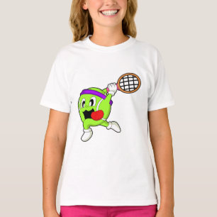 Tennisbal met Tennis racket T-shirt