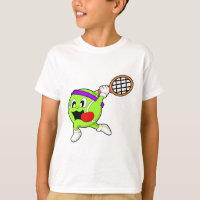 Tennisbal met Tennis racket