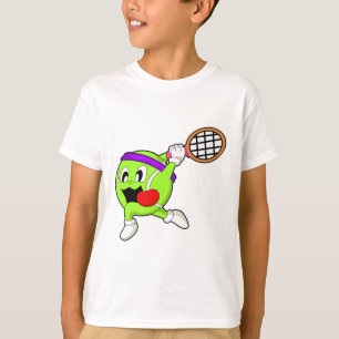 Tennisbal met Tennis racket T-shirt