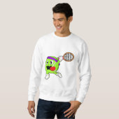Tennisbal met Tennis racket Trui (Voorkant volledig)