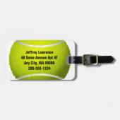 Tennisbal ontwerp bagagelabels (Voorkant horizontaal)