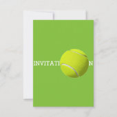 Tennisbal op maat 12.7 cm x 8.9 cm uitnodigingen (Voorkant)