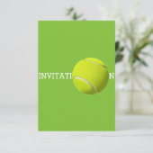 Tennisbal op maat 12.7 cm x 8.9 cm uitnodigingen (Staand voorkant)