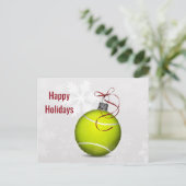 Tennisbal ornament Holiday Cards Feestdagenkaart (Staand voorkant)