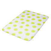 Tennisbal Patroon Geel Wit Badmat (Gekanteld)