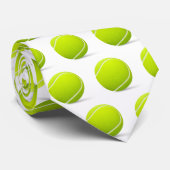 Tennisbal patroon Stropdas (Opgerold)