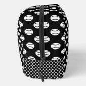 Tennisbal patroon toilettas met monogram toilettasje (Rechts)