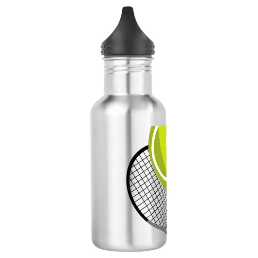 Tennisbal & Racket Personalized Waterfles (Links)