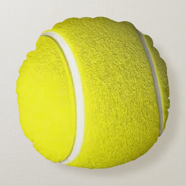 Tennisbal Rond Kussen (Voorkant)