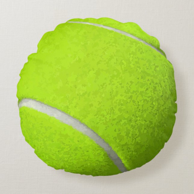 Tennisbal Rond Kussen (Voorkant)