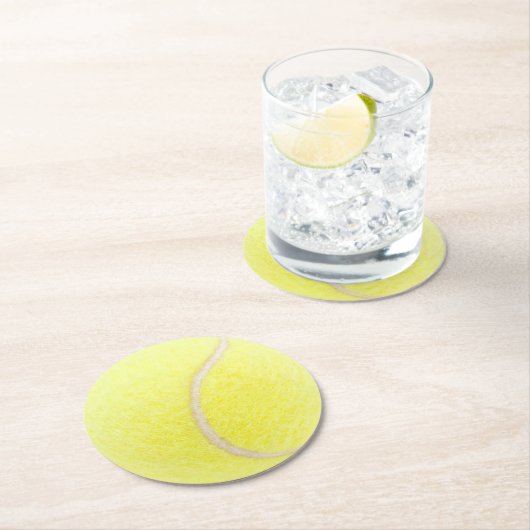 Tennisbal Ronde Kartonnen Onderzetter (Insitu)
