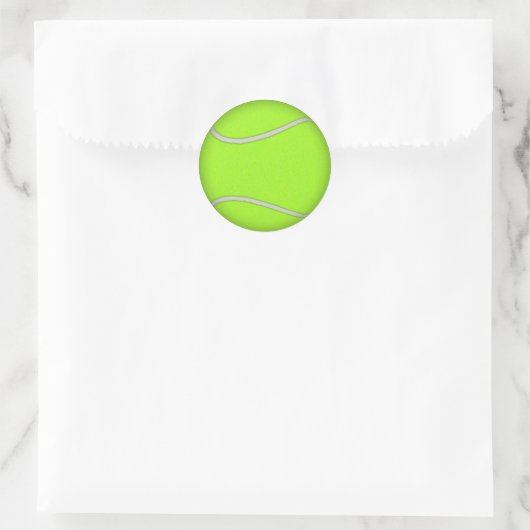 Tennisbal: Ronde Sticker (Tas)
