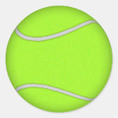 Tennisbal: Ronde Sticker (Voorkant)
