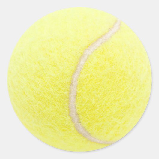 Tennisbal Ronde Sticker (Voorkant)
