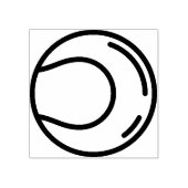 tennisbal rubberstempel (Afrduk)