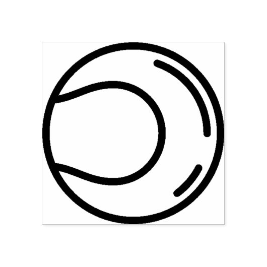 tennisbal rubberstempel (Afrduk)