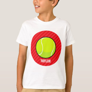 Tennisbal; Scarlet Red Stripes T-shirt