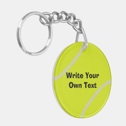 Tennisbal Sleutelhanger (Voorkant Links)