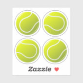 Tennisbal stickers (Vel)