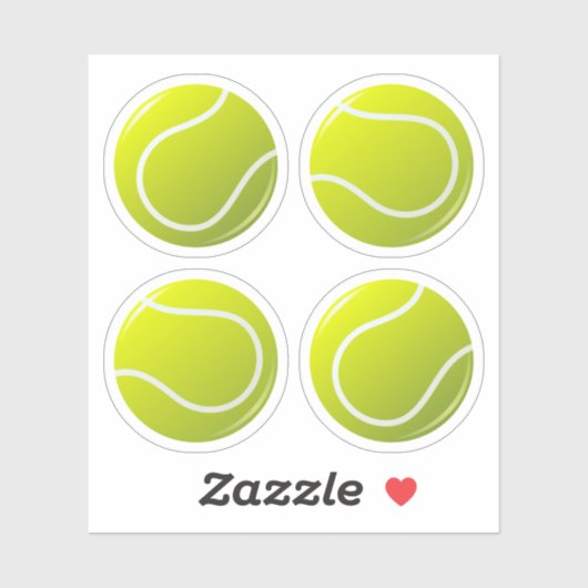 Tennisbal stickers (Vel)