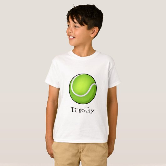 Tennisbal T-shirt (Voorkant volledig)