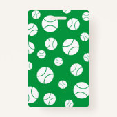 Tennisbal Teacher Hall Pass schoolkleuren Badge (Voorkant)