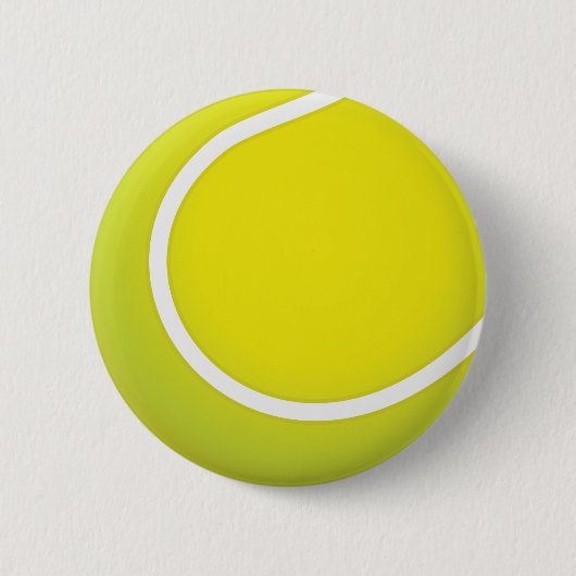 Tennisbal. Tennis is een balsport via een racket. Ronde Button 5,7 Cm (Voorkant)