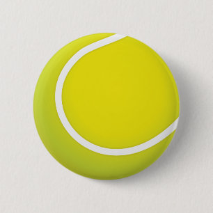 Tennisbal. Tennis is een balsport via een racket. Ronde Button 5,7 Cm