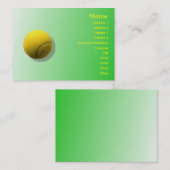 Tennisbal Visitekaartje (Voorkant / Achterkant)