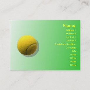 Tennisbal Visitekaartje