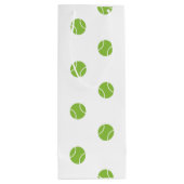 Tennisbal voor wijnliefhebbers met voeding wijn cadeautas (Achterkant)