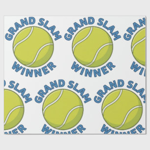 Tennisbal voor winnaar van grand slam is sportkamp cadeaupapier