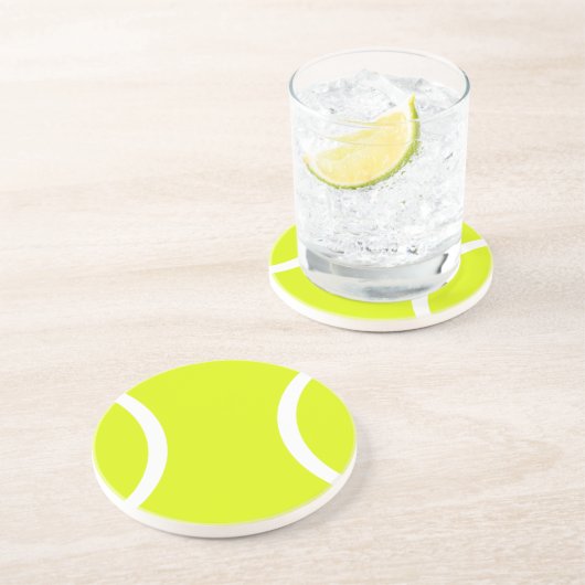 Tennisbal Zandsteen Onderzetter (Zijkant)