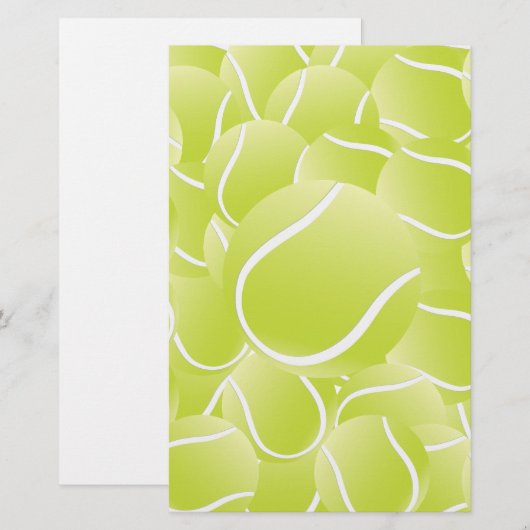 tennisballen briefpapier (Voorkant / Achterkant)