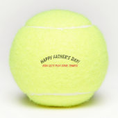 Tennisballen: Gelukkig Vaderdag! Tennisballen (Voorkant)