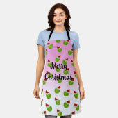 Tennisballen met kerstmutsen Vrolijk kerstfeest Schort (Gedragen)