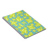 tennisballen met netdetail gepersonaliseerd notitieboek (Rechterzijde)