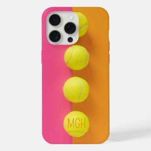 Tennisballen met op maat gemaakt monogram iPhone 15 pro max case