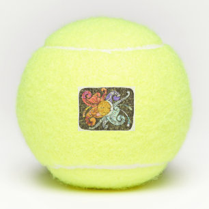 Tennisballen met stralen van hoop