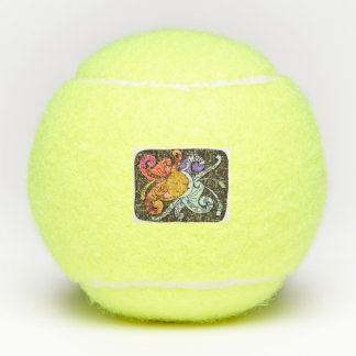 Tennisballen met stralen van hoop