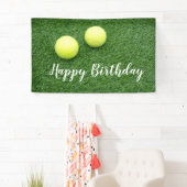 Tennisballen op groen gras spandoek (Insitu)