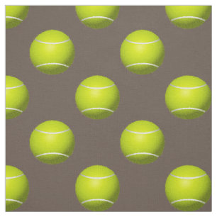 Tennisballen op uw keuze achtergrondkleur stof