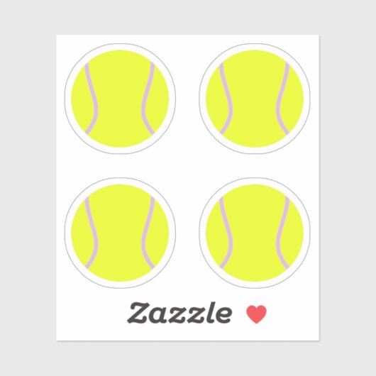Tennisballen pack sticker (Vel)
