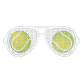 Tennisballen Party Shades Aviator Zonnebril (Voorkant)