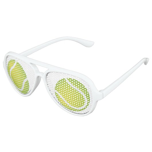 Tennisballen Party Shades Aviator Zonnebril (Gekanteld)