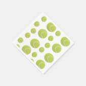 tennisballen patroon servet (Hoek)