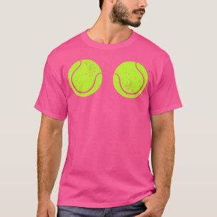 Tennisballen Racket Court Tennis Coach Speler T-shirt