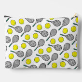 Tennisballen Racquets Patroon INITIALEN Sportplezi Etui (Achterkant)