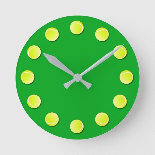 Tennisballen Ronde Klok (Voorkant)